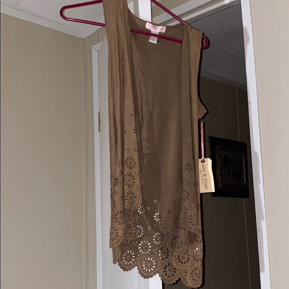 cute brown hippie vest